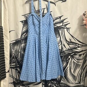 Vixen by Micheline Pitt maneate Light Blue Polka Dot Dress